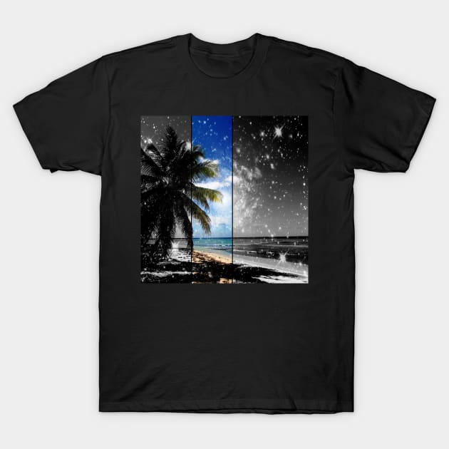 Caribbean Dreaming - digital artwork tribute to Isla Saona in the Dominican Republic T-Shirt by Christine aka stine1